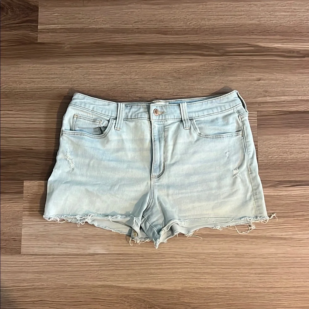 Universal Thread Blue Jean Shorts Distressed High-Waisted